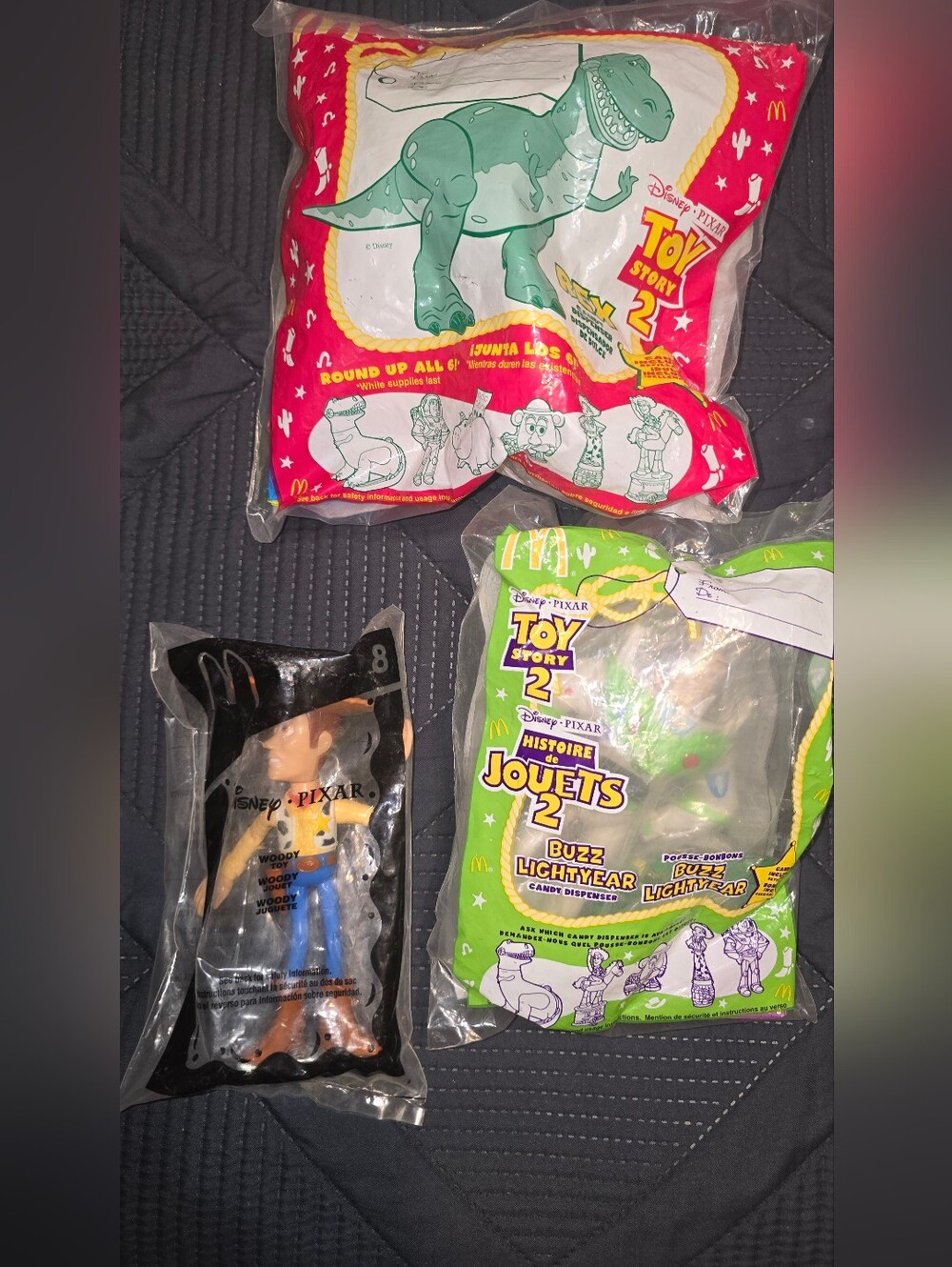 3 Sealed Mcdonalds Vintage Toy Story Toys